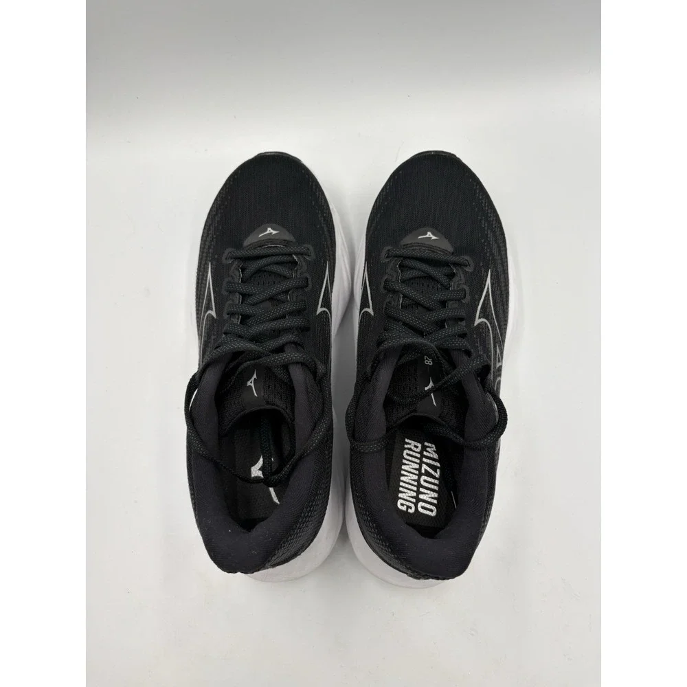 Mizuno Wave Rider 28 Womens Running Shoes Black White Sneaker 9.5